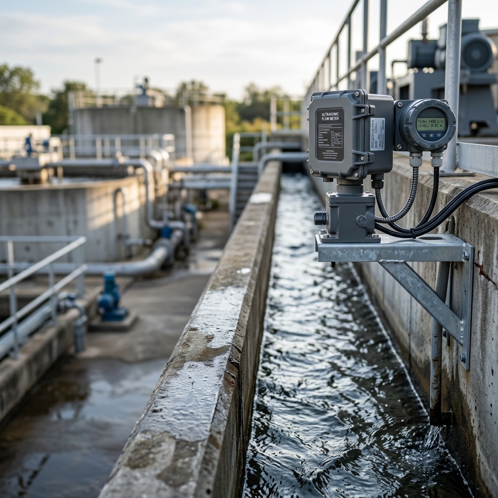Ultrasonic Open Channel Flow Meter