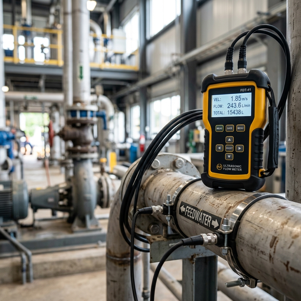 Portable Ultrasonic Flow Meter