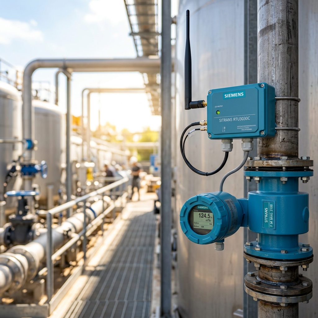 Flow Meter with Power Operated Telemetry System